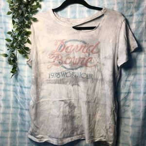 David Bowie Distressed World Tour Tee